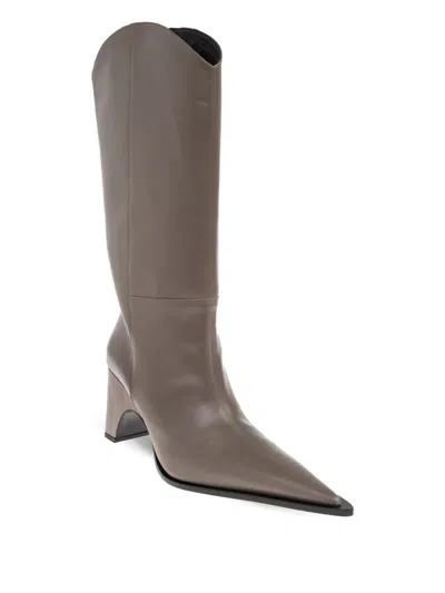 Coperni Taupe Cowboy Bridge Tall Boots In Neutral