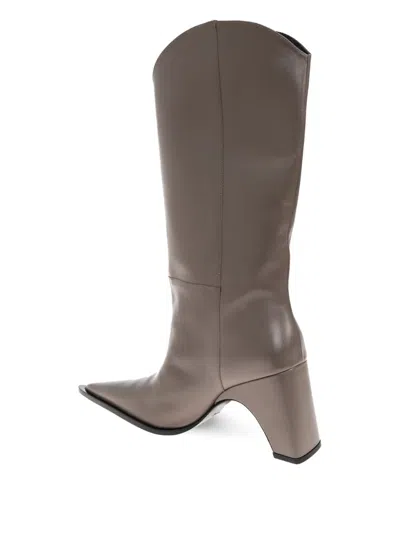 Coperni Taupe Cowboy Bridge Tall Boots In Neutral