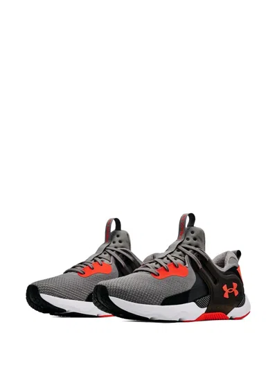 Under Armour Hovr Apex 3 Running Shoes Black/red In Gray