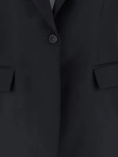 Sa Su Phi Royal Blue Wool Jacket In Black