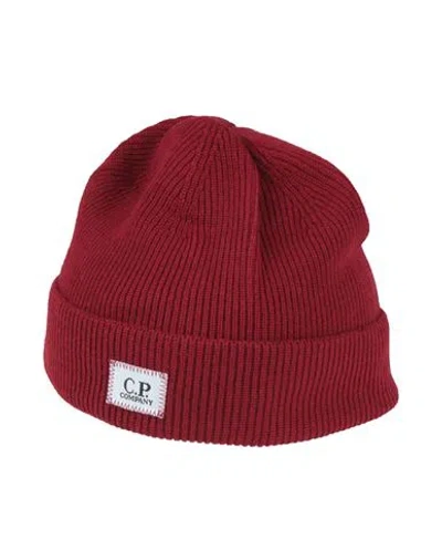 C.p. Company C. P. Company Man Hat Burgundy Size Onesize Virgin Wool, Polyester In Red