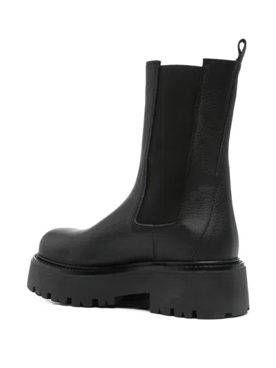 Gisel Moire 50mm Elastic-panel Platform Boots In Multi