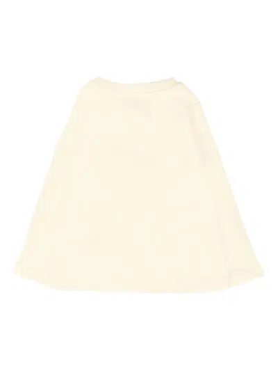 Msgm Logo-print Long-sleeve T-shirt In Neutral