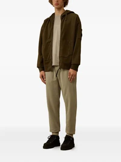 C.p. Company Drawstring-cuffed Track Pants In Neutral