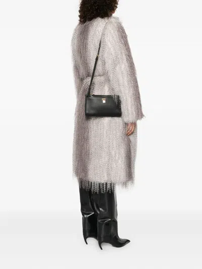 Tom Ford Natural Grain Leather Padlock Mini Bag On Strap In Black