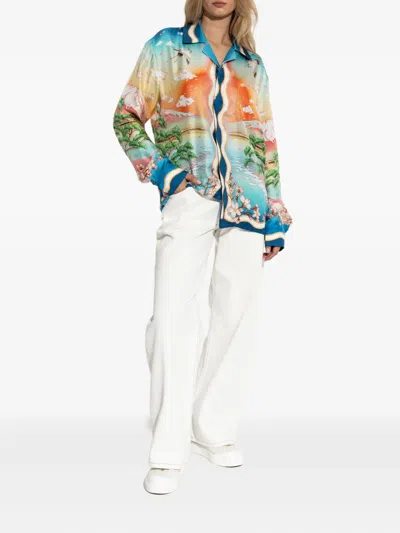 Casablanca Tennis Club Shirt In Multi