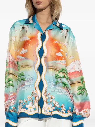 Casablanca Tennis Club Shirt In Multi