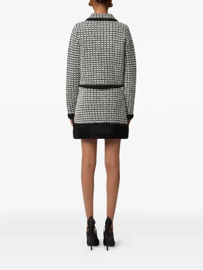 Nina Ricci Tweed-effect Double-breasted Jacket In Multi