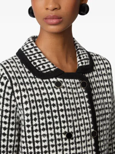 Nina Ricci Tweed-effect Double-breasted Jacket In Multi