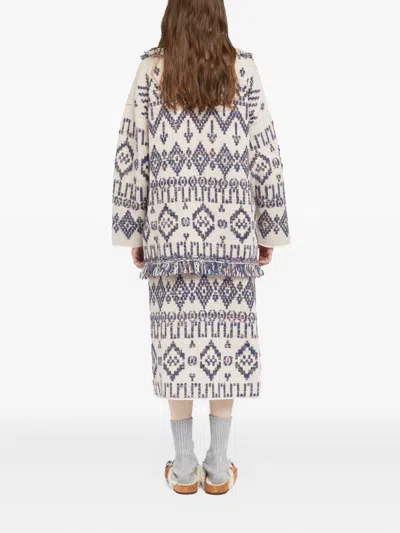 Alanui Grunge Beat Cardigan In Gray