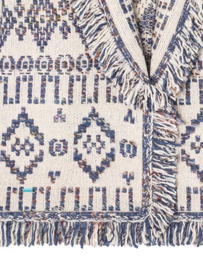 Alanui Grunge Beat Cardigan In Gray