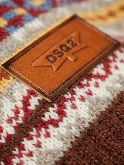 Dsquared2 Logo-patch Vest In Multi