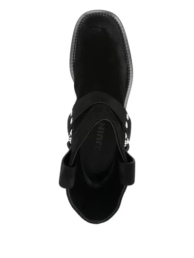 3juin Suede Calf Leather Steve Boots In Black