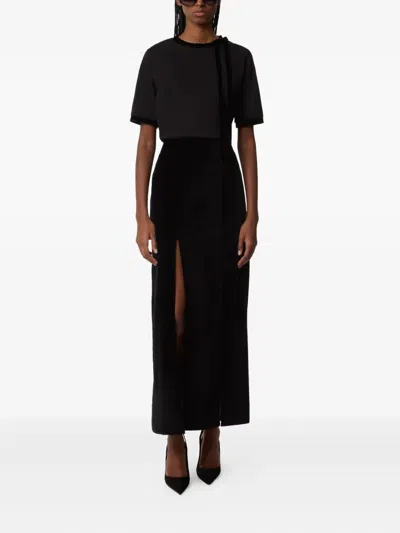 Nina Ricci T-shirt With Ribbon And Bow In Black