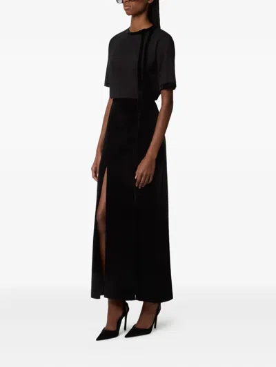 Nina Ricci T-shirt With Ribbon And Bow In Black