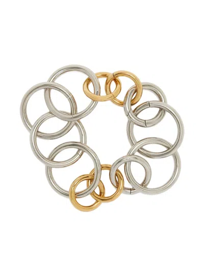 Jil Sander Interlocking Chain Bracelet In Gold