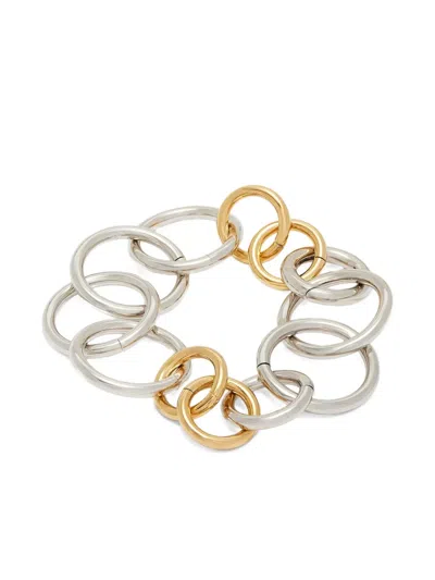 Jil Sander Interlocking Chain Bracelet In Gold