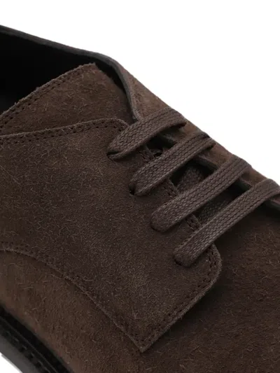 Moschino Lace-up Brogues Leather Sole In Brown