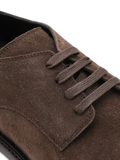 Moschino Lace-up Brogues Leather Sole In Brown