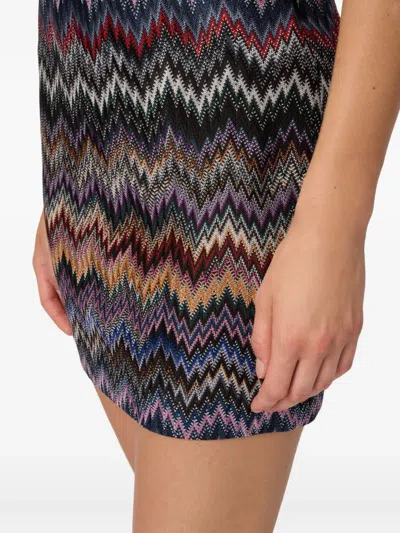 Missoni Mini Skirt With Snake Pattern In Multi