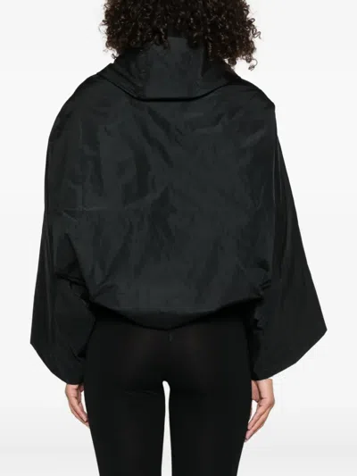 P.a.r.o.s.h Pimpy Self-tie Cape Jacket In Black
