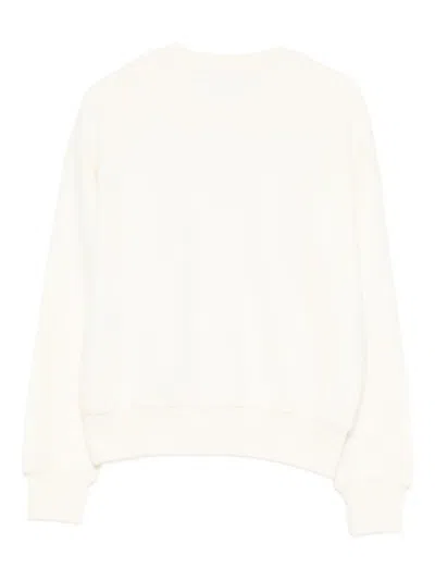 Msgm Cat-print Sweatshirt In White