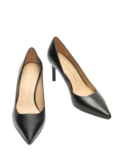 Stuart Weitzman 75mm Stuart Power Pointed-toe Stiletto Pumps In Black