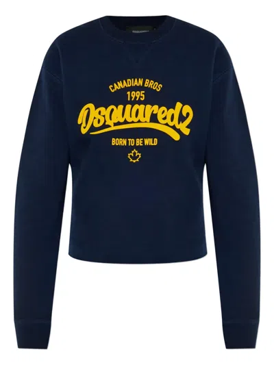 Dsquared2 Long Sleeve Sweatshirt In Blue