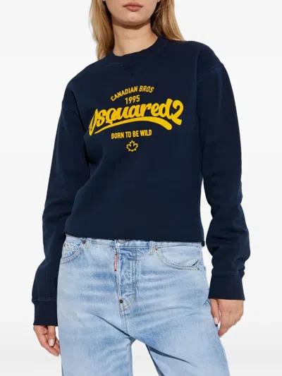Dsquared2 Long Sleeve Sweatshirt In Blue