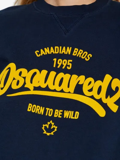 Dsquared2 Long Sleeve Sweatshirt In Blue