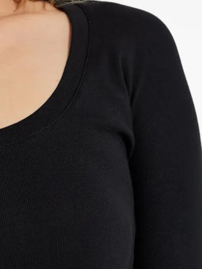 Dsquared2 Long-sleeve Midi Dress In Black