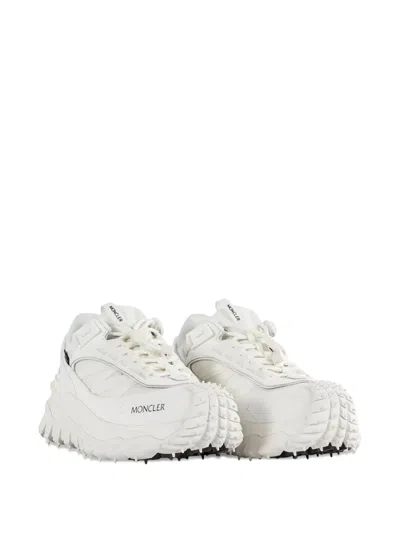 Moncler Waterproof Trailgrip Gtx Sneakers With Carbon Fiber In White