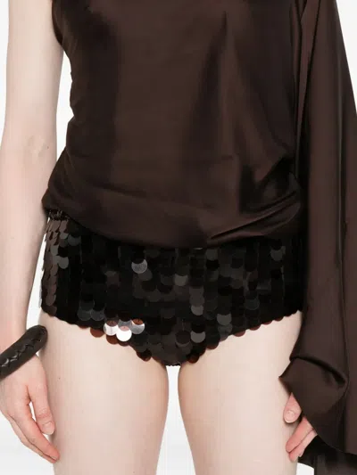 P.a.r.o.s.h Sequin-embellished Shorts In Black