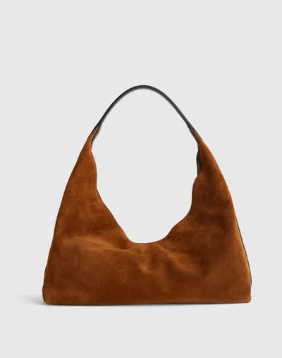 Madewell The Mylie Shoulder Bag In Italian Leather Russet Multi In Brown