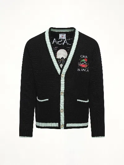 Casablanca Men's Casa Mountain Cardigan In Black