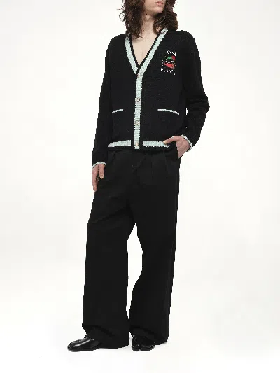 Casablanca Men's Casa Mountain Cardigan In Black