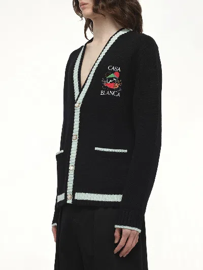 Casablanca Men's Casa Mountain Cardigan In Black