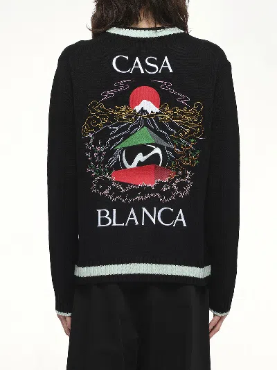 Casablanca Men's Casa Mountain Cardigan In Black