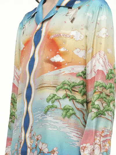 Casablanca Men's Tennis Club Shirt In Multi