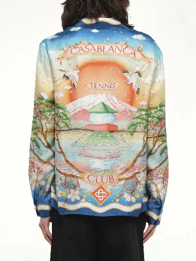 Casablanca Men's Tennis Club Shirt In Multi