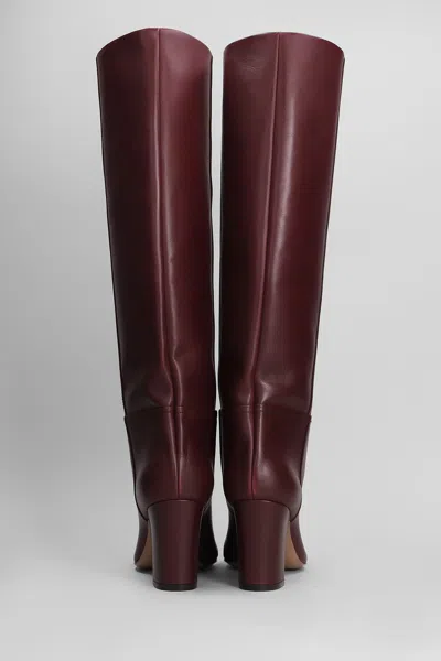 Paris Texas Lavinia Boot 75 High Heels Boots In Bordeaux Leather In Burgundy