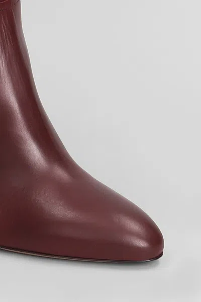 Paris Texas Lavinia Boot 75 High Heels Boots In Bordeaux Leather In Burgundy