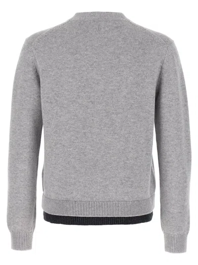 Jw Anderson J. W. Anderson 'contrast Layered' Cardigan In Gray