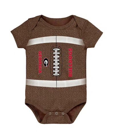 Outerstuff Baby Brown Georgia Bulldogs Catch Me Football Bodysuit