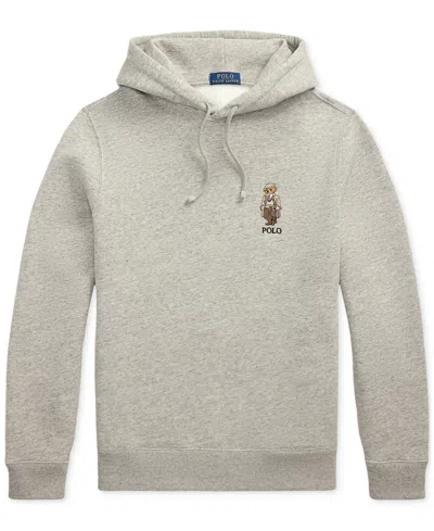 Polo Ralph Lauren Gray Polo Bear Hoodie In Gray