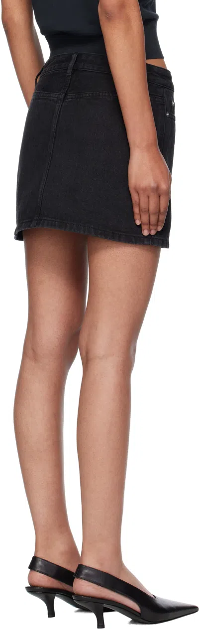 Apc Cotton Mini Skirt In Black