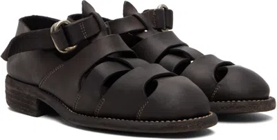 Guidi Brown 99snd Sandals In Black