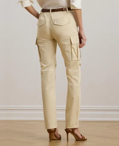 Ralph Lauren Women's Cotton Sateen Cargo Pant In Brown