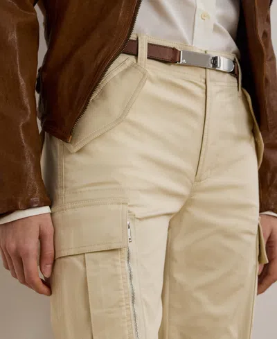 Ralph Lauren Women's Cotton Sateen Cargo Pant In Brown
