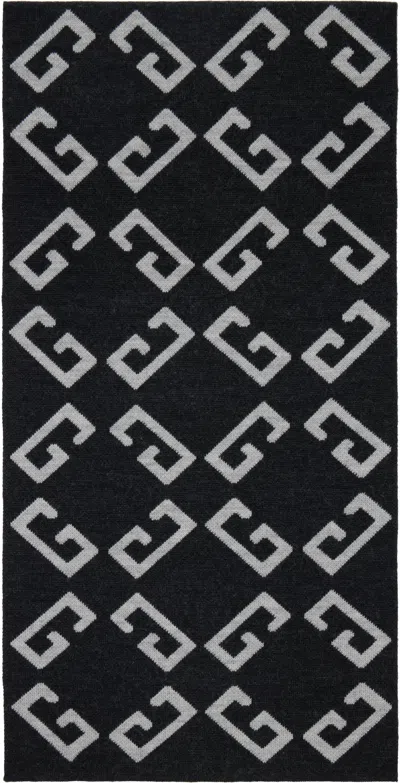 Givenchy Gray Double-faced Monogram Scarf In Gray